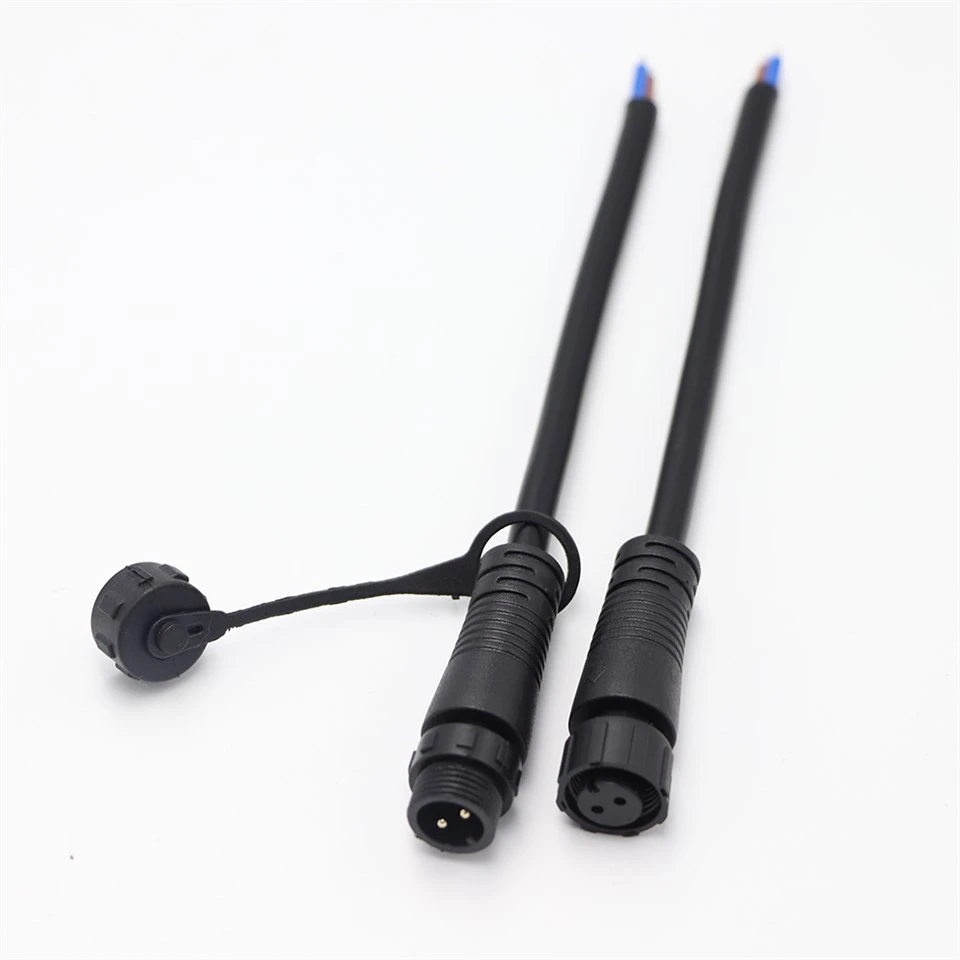 M12 7 PIN maydoni simli suv o'tkazmaydigan ulagich IP67
