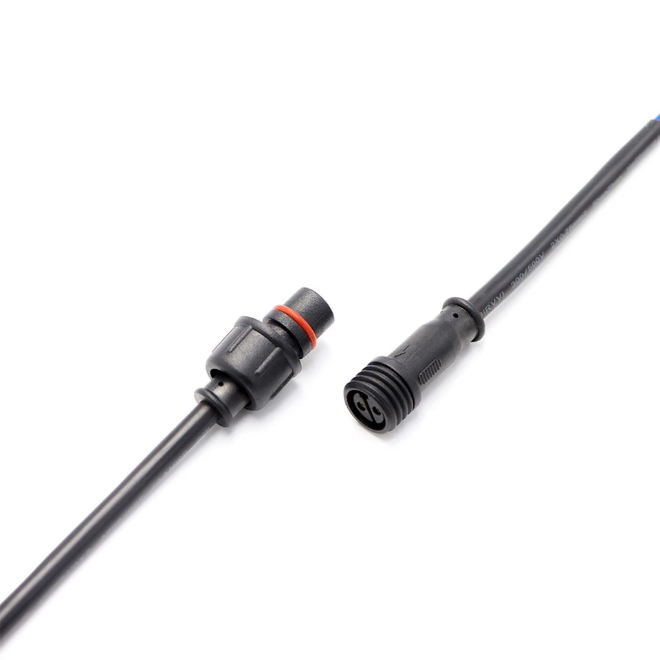 M14 2 PIN tishli suv o'tkazmaydigan ulagich IP67